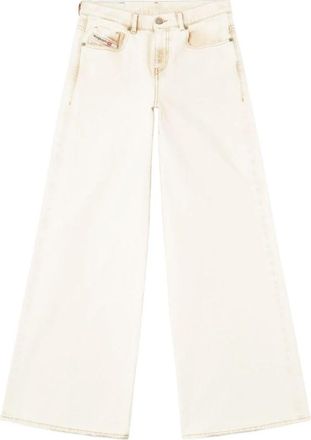 Diesel Flare Jeans 1978 D-Akemi - Dames - Wijde Broeken - Wit - W29 - Katoen - Broeken