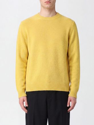 Jil Sander Maglia girocollo in lana e cashmere con bordi a costine