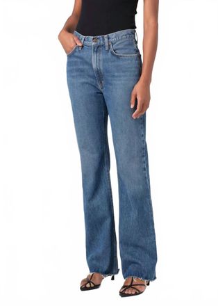 A Gold E Leena High-Rise Baby Flare Jeans In Placebo