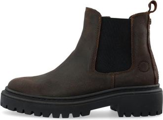 Ca Shott Caslea Chelsea Boot Zip Oil Suede Freizeitstiefel f&uuml;r Damen | schwarz
