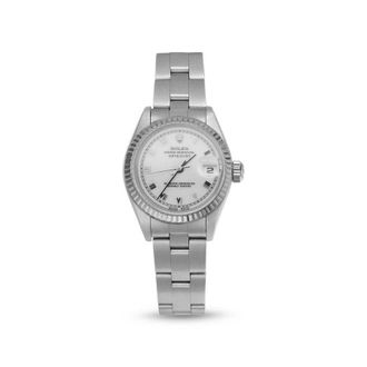 Rolex Pre-owned Rolex Datejust Automatic White Dial Ladies Watch 69174 WRO