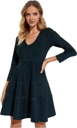 Needle & Thread Emerald Shimmer Mini Dress - Dames - Korte kleedjes - Groen - XS - Kleedjes