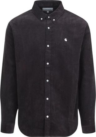 Carhartt Work in Progress Madison Fine Cord Shirt - Heren - Casual Overhemden - Bruin - XL - Katoen - Overhemden