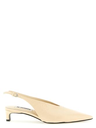 Jil Sander Womens Leather Slingback