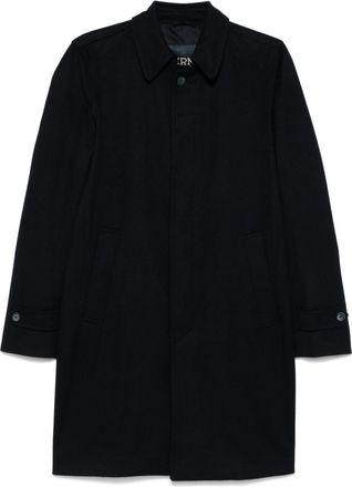 Herno cashmere coat - men - Cupro/Cashmere/Cupro - 54 - Blue