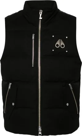 Moose Knuckles Westmount gilet - men - Cotton/Nylon/Nylon/Duck Down/Duck Feathers - M - Black