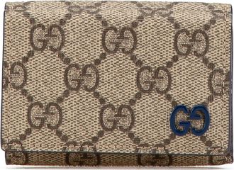 Gucci Pre-owned Womens Gg Marmont Keychain Wallet Beige Canvas - Tan Textile - One Size