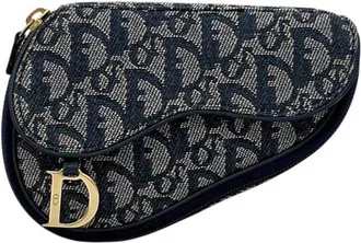 Dior Navy Canvas Pouch (Pre-Owned)