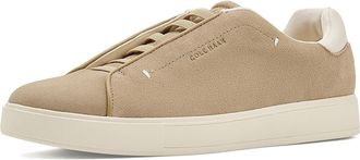 Cole Haan Grandpro Luxe Slip On Sneakers Womens Shoes Birch Beige Suede/Angora : 10.5 B - Medium