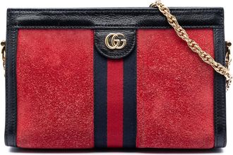 Gucci Pre-owned Gucci Small Suede Ophidia Chain Crossbody 503877 493075