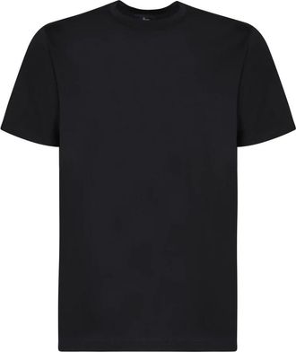Herno Katoenen T-shirt met korte mouwen- ronde hals - Heren - T-shirts - Zwart - L - Katoen - Tops