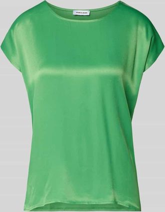 More & More More & More T-Shirt aus Viskose-Mix mit Kapp&auml;rmeln in Gruen, Gr&ouml;&szlig;e 42