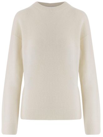 Vince Cashmere Sweater with Crew Neckline and Ribbed Cuffs