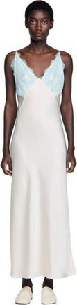 Sandro Lingerie-style maxi dress in Ecru at Nordstrom, Size 36 Eu