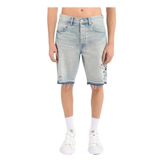 Purple Denim Shorts, male, Blue, Size: W30 Vintage Shorts