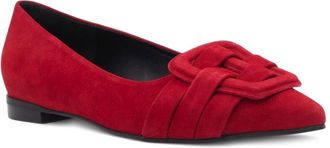 Aquatalia Jojo Waterproof Suede Flat