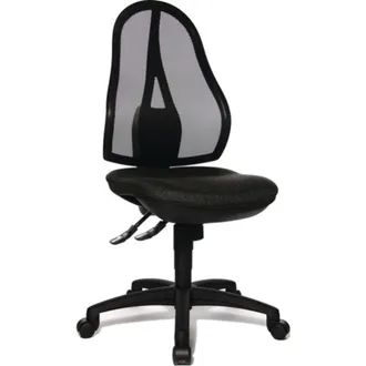 Topstar Silla Giratoria De Oficina Con Punta Sincronizada 430-510mm O Reposabrazos, Soporte Puerta 110kg