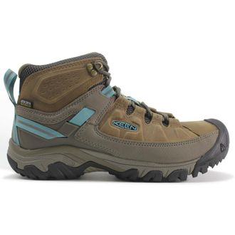 Keen Targhee III Mid Leather Textile Womens Ankle Boots - Toasted Coconut Porcelain - Size:UK 8