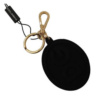 Dolce & Gabbana Metalen Sleutelhanger - Stijlvol en Authentiek - Heren - Sleutelhangers & Tashangers - Zwart - ONE Size - Accessoires