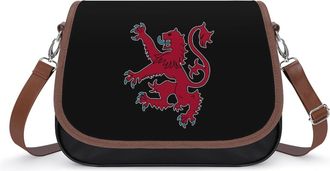 Generic Flag of Scotland Lion Rampant Fashion Womens Crossbody Bags Novelty Handbag Shoulder Bag Purse
