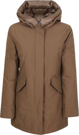 Woolrich Arctic Parka - Dames - Parka Jassen - Bruin - L - Katoen - Jassen