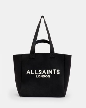 AllSaints Izzy Large Logo Knitted Tote Bag