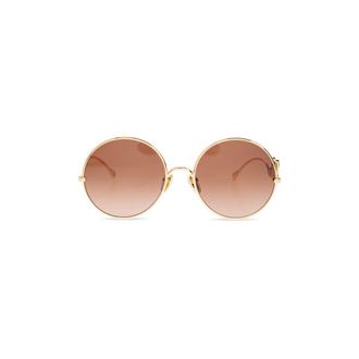 Chlo&eacute; Sunglasses, female, Yellow, Size: 56 MM Sunglasses