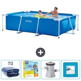 Intex Piscina Con Estructura Rectangular - 260x160x65 Cm - 5-piezas Scb9