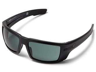 Spy Rebar Fashion Sunglasses Ansi Matte Black Happy Gray Green, Polycarbonate