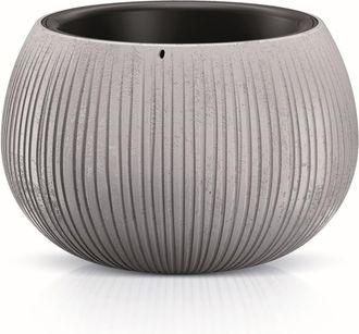 Prosperplast Maceta De Pl&aacute;stico Con Dep&oacute;sito En Color Cemento Beton Bowl