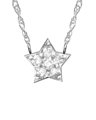 Jane Basch Celestial Collection 14K 0.03 Ct. Tw. Diamond Necklace