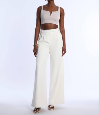 Bcbgmaxazria Womens Pleat Front Wide Leg Pant In Jasmine
