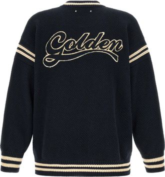 Golden Goose Mens Blue Cotton Cardigan Clothing