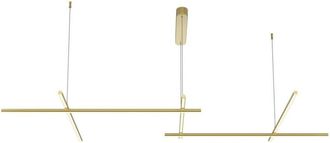 Maytoni Maytoni Radiance L&aacute;mpara De Techo Colgante Moderna De Barra De 172 Cm, Dorada, 3000 K, 1900 Lm, Pantalla Blanca