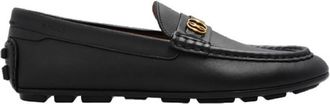 Bally Black Keeper Calf Plain Leather Loafers, Brand Size 7 ( US Size 8 )