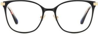 Kate Spade New York terriann 51mm square optical glasses in Black at Nordstrom