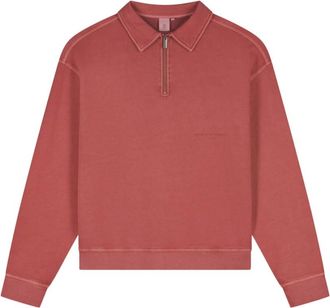 Law Of The Sea Rusk Garment Dyed Polo - Heren - Tops - Rood - Maat: S Katoen