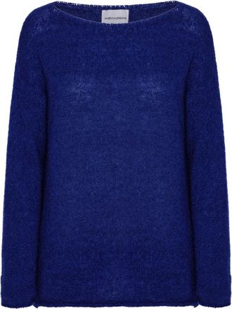 Americandreams Molly LS Star - Dames - Ronde hals truien - Blauw - S/M - Wol - Truien & Vesten