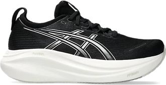Asics Womens Gel Nimbus 27 Running Shoe In Black/lake Grey