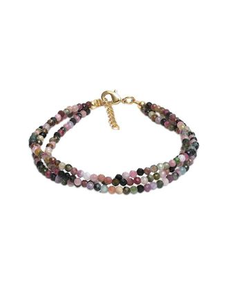 Liv Oliver 18K Plated 39.10 Ct. Tw. Multi Tourmaline Bracelet