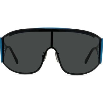 Loewe Signature 138mm Mask Sunglasses in Black/Other /Smoke at Nordstrom