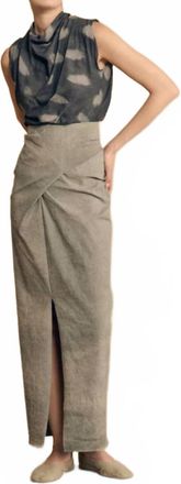 Cortana Ryo Maxi Skirt In Aqua Maltinto Stripes