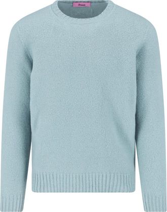 Drumohr Light Blue Crewneck Lambswool Sweater