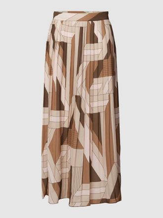 GANT Midirock mit Allover-Muster in Camel, Größe 38