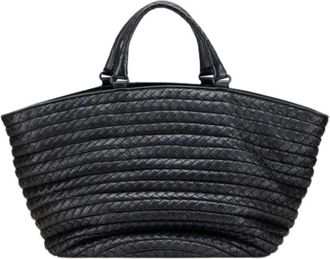 Bottega Veneta Pre-owned Tote Bags, female, Black, Size: ONE SIZE Pre-owned Vintage Tote Bag