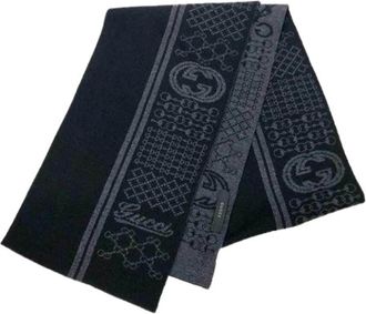Gucci Pre-owned Scarves, male, Black, Size: ONE SIZE Pre-owned Stole