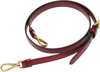 Prada Pre-owned Accessories, female, Red, Size: ONE SIZE Pre-owned Leather Home-Office
