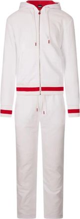 Kiton Tuta Jogging - Heren - Trainingspakken - Wit - L - Leer - Fitness