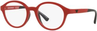 Emporio Armani Vista Zonnebril - unisex - Brillen - Rood - 47 MM - Accessoires