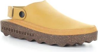 FLY London Chuck Platform Slingback Clog in Camel/Yellow at Nordstrom, Size 10-10.5Us